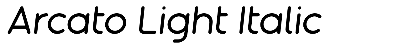 Arcato Light Italic